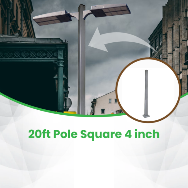 20ft Pole Square 4 inch - Image 2